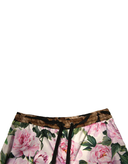 Dolce & Gabbana Multicolor Floral Cotton Men Bermuda Shorts