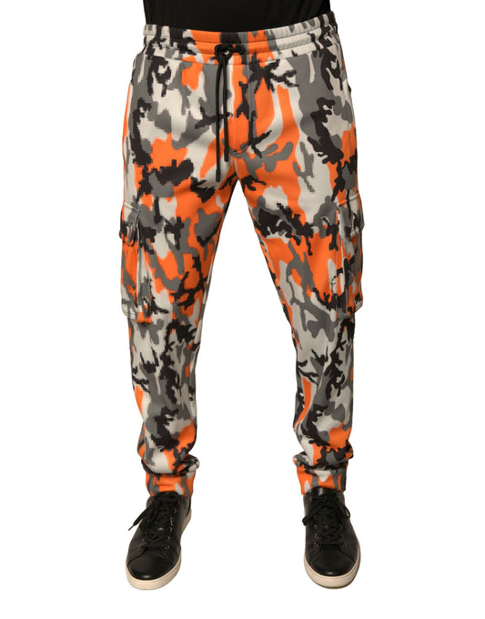 Dolce & Gabbana Multicolor Camouflage Cargo Jogger Pants