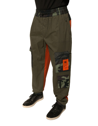 Dolce & Gabbana Multicolor Camouflage Jogger Cargo Pants