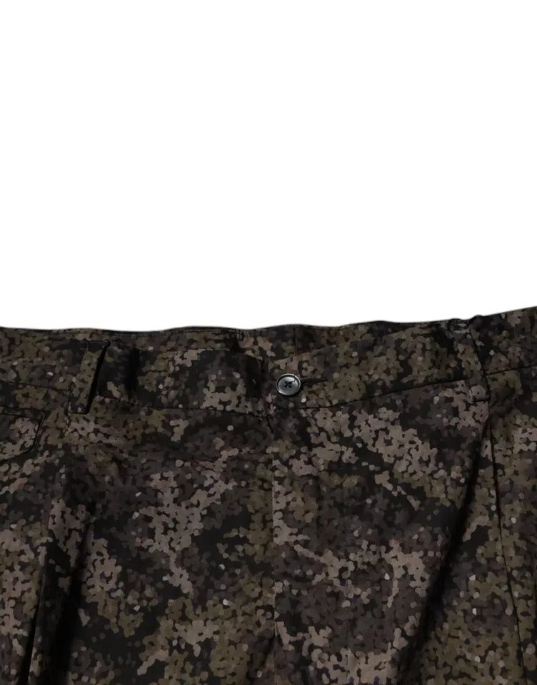 Dolce & Gabbana Multicolor Camouflage Men Dress Pants