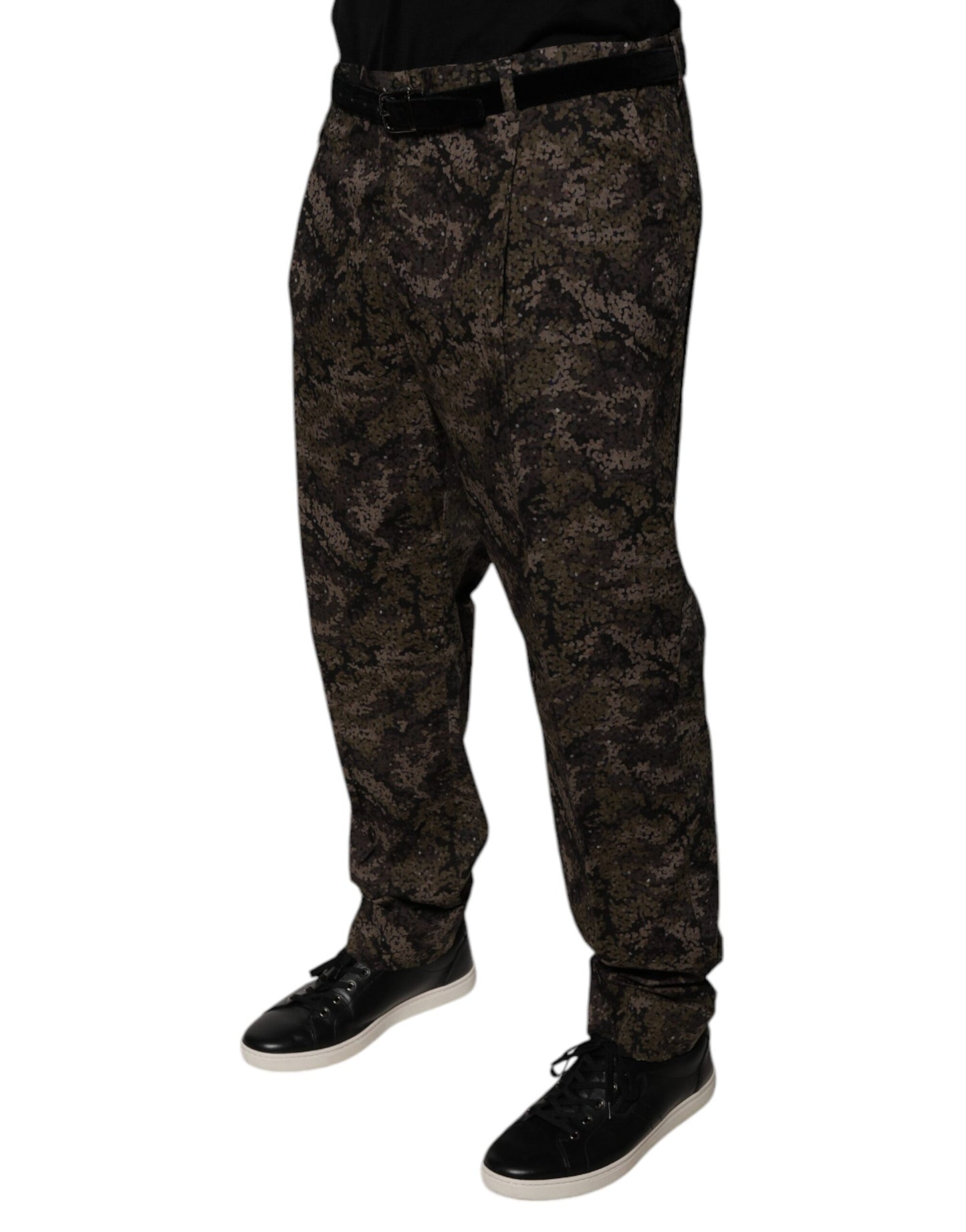 Dolce & Gabbana Multicolor Camouflage Men Dress Pants