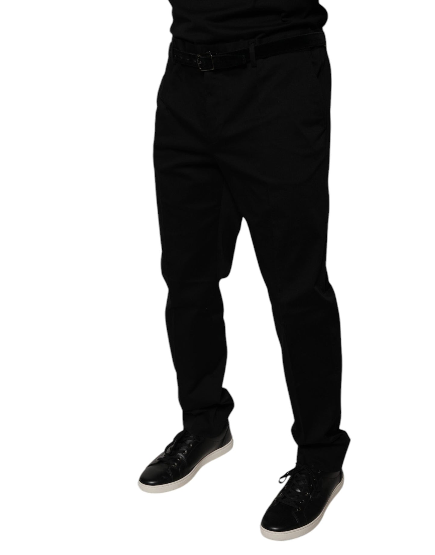 Dolce & Gabbana Black Tapered Formal Dress Pants