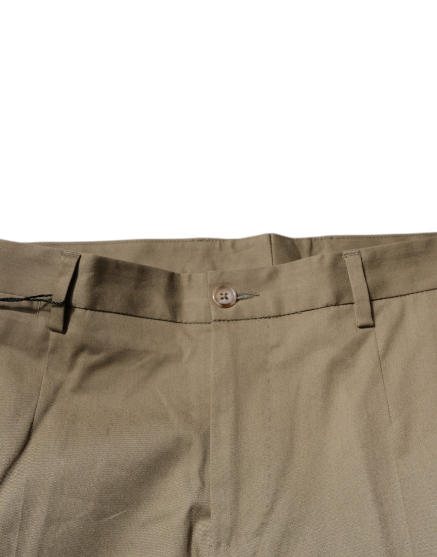 Dolce & Gabbana Brown Logo Men Casual Tapered Pants