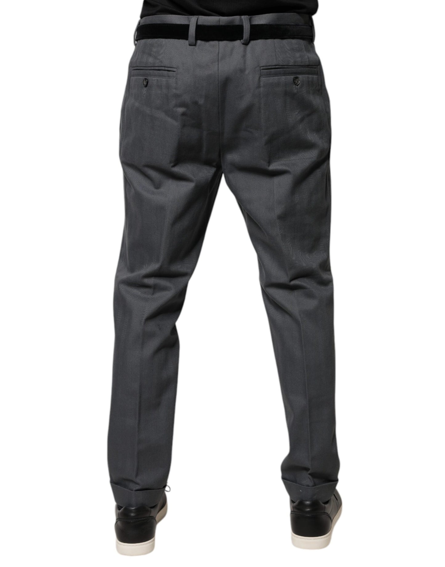 Dolce & Gabbana Gray Tapered Formal Dress Pants