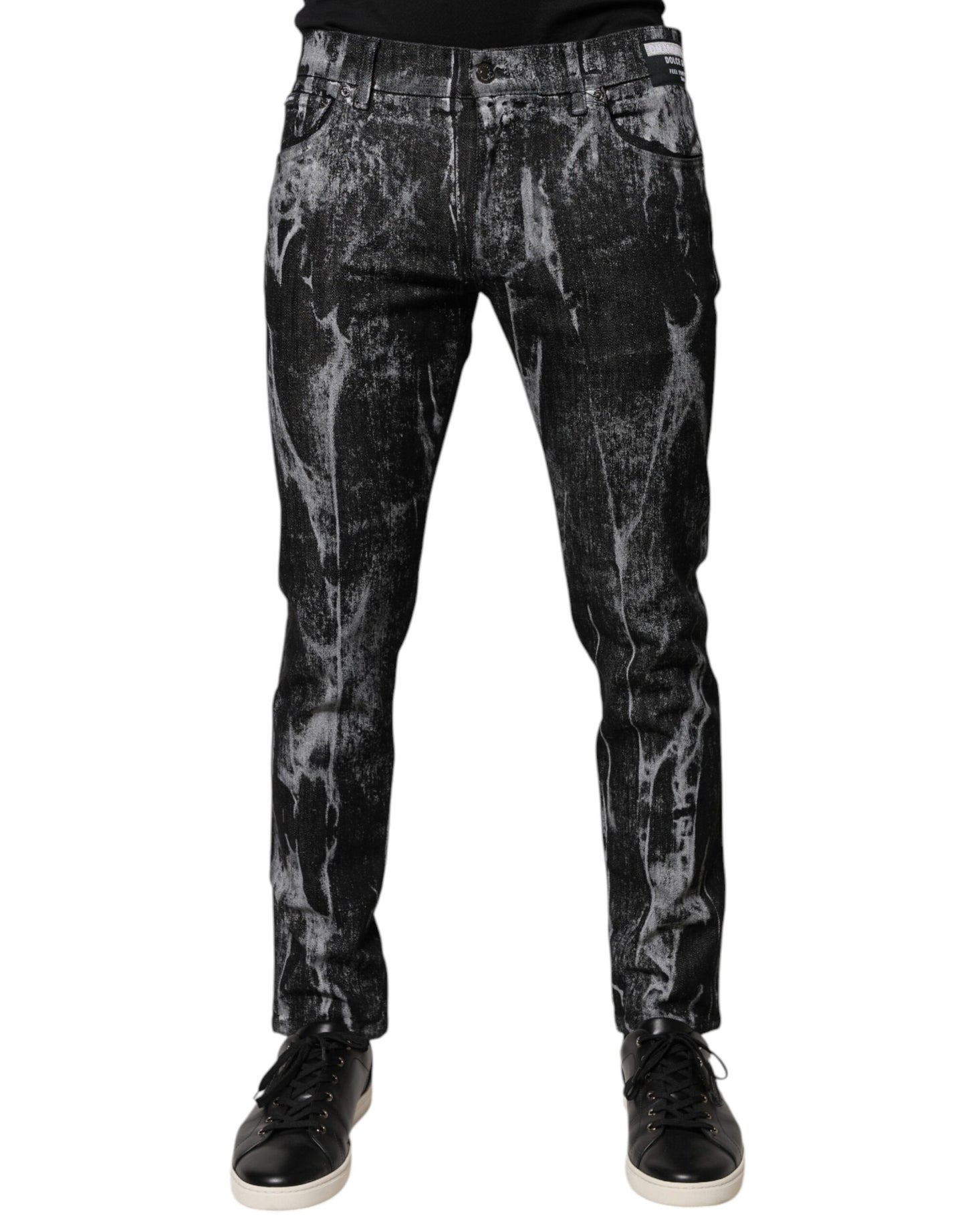 Dolce & Gabbana Multicolor Cotton Tie Dye Skinny Denim Jeans