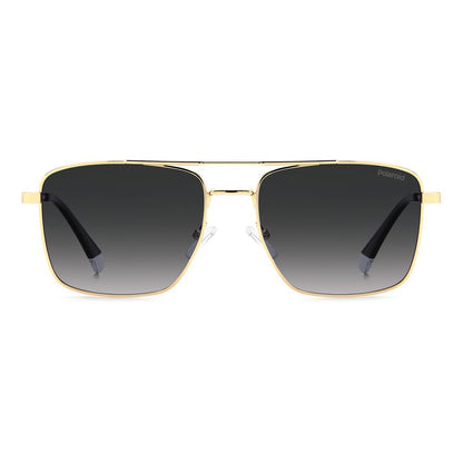 Polaroid Gold Metal Sunglasses