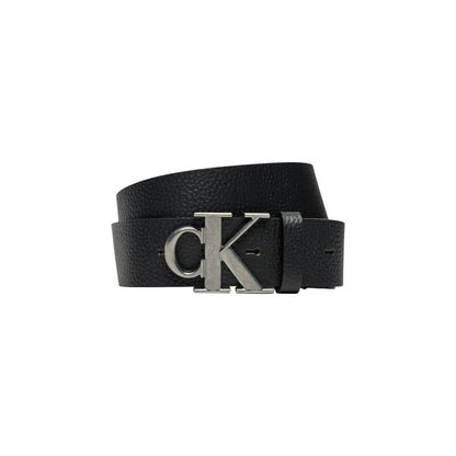 Calvin Klein Jeans Black Leather Regular Belt