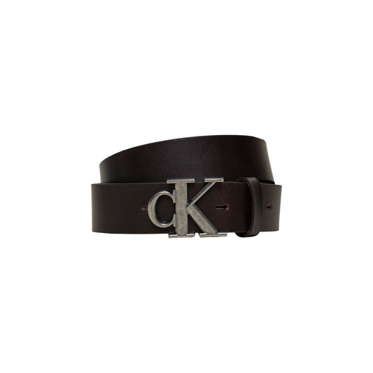 Calvin Klein Jeans Brown Leather Regular Belt