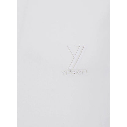 Yes Zee White Cotton Polo Shirt