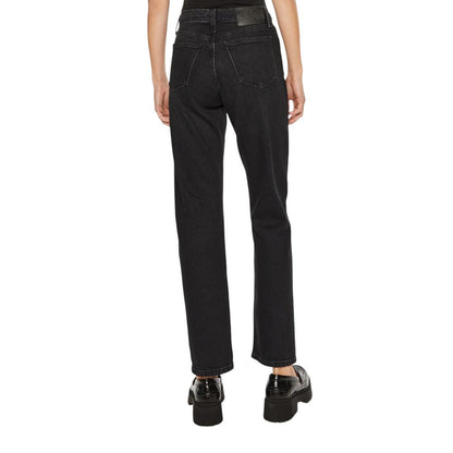 Calvin Klein Jeans Black Cotton Mom Jean