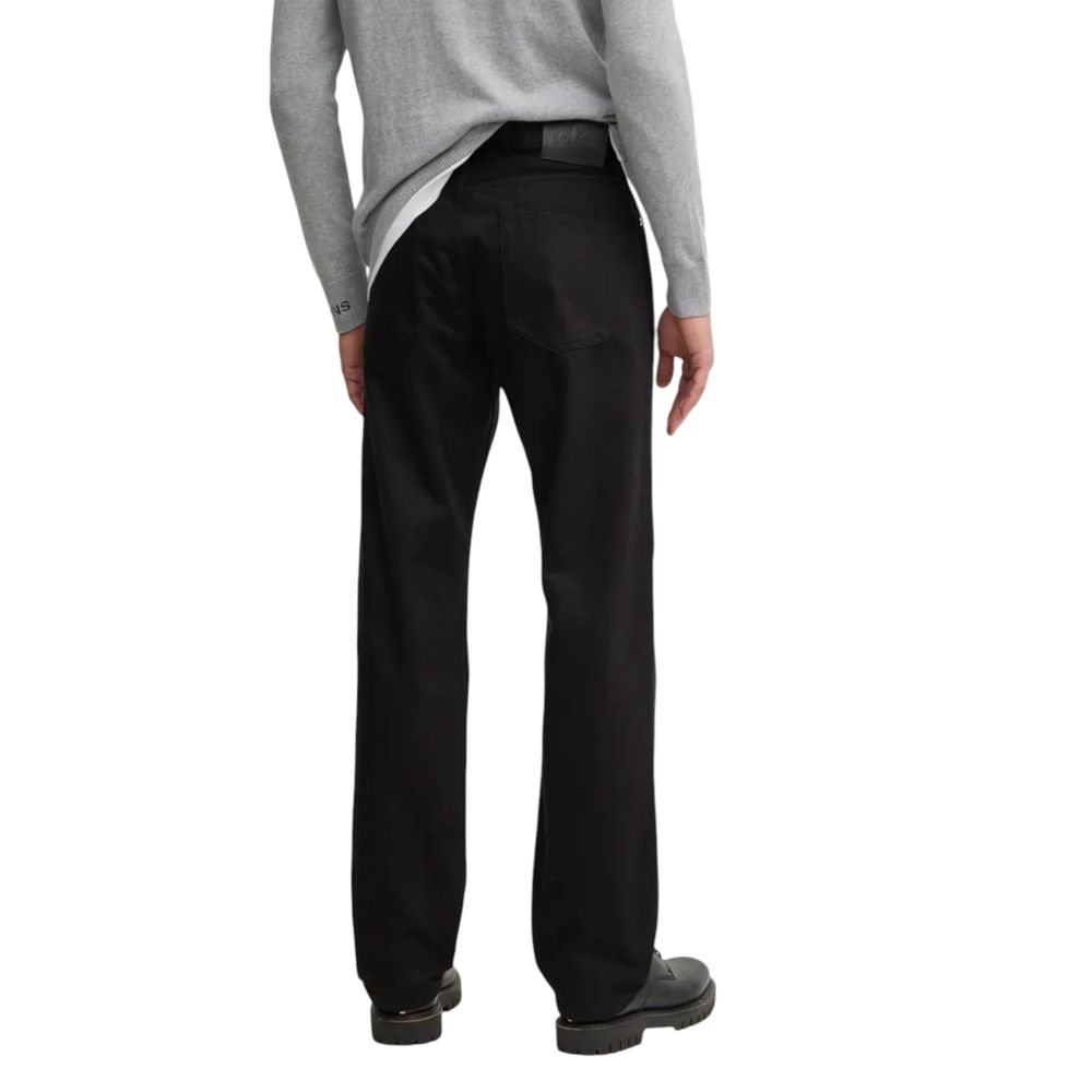 Calvin Klein Jeans Black Cotton Relaxed Fit Jean