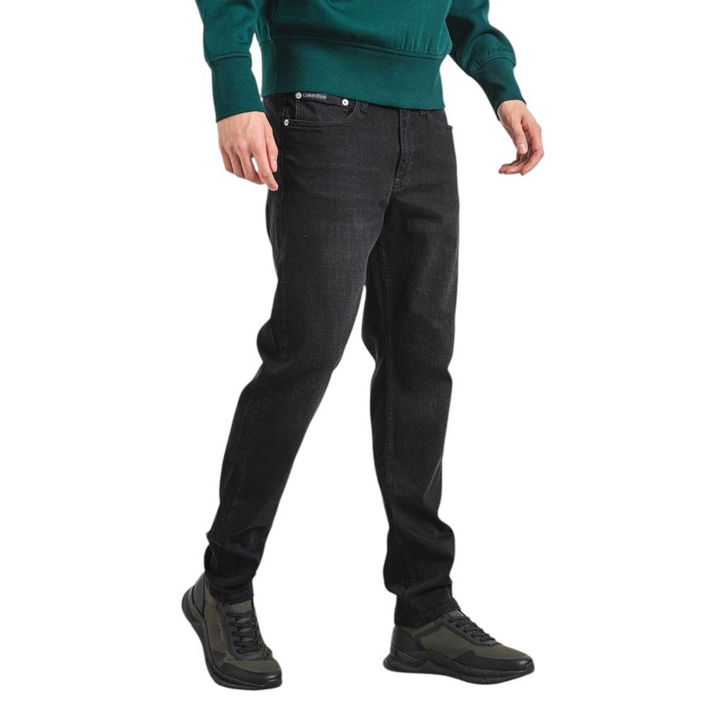Calvin Klein Jeans Black Cotton Slim Fit Jean