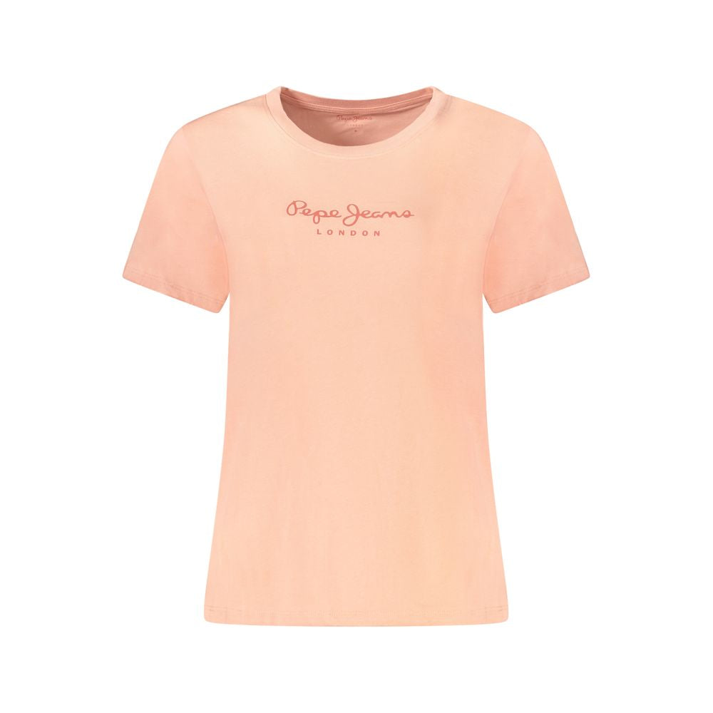 Pepe Jeans Pink Cotton Women T-Shirt