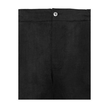 Alpha Studio Black Linen Short