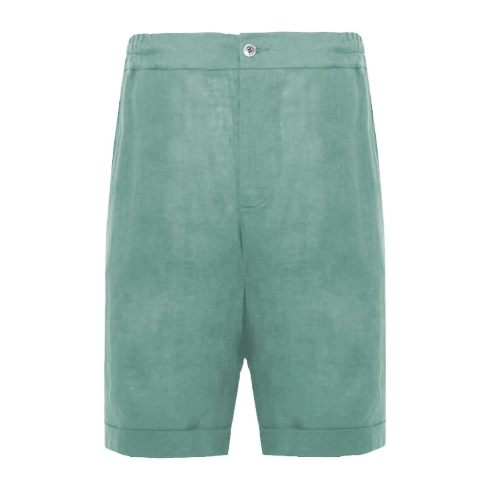 Alpha Studio Green Linen Short