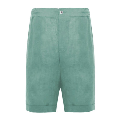 Alpha Studio Green Linen Short