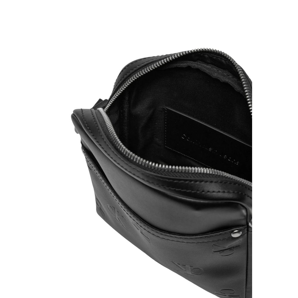 Calvin Klein Black Polyethylene Messenger Bag