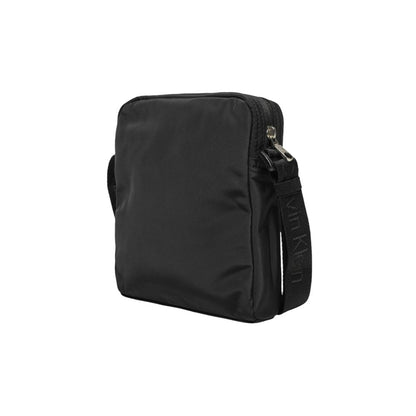 Calvin Klein Black Recycled Polyester Messenger Bag