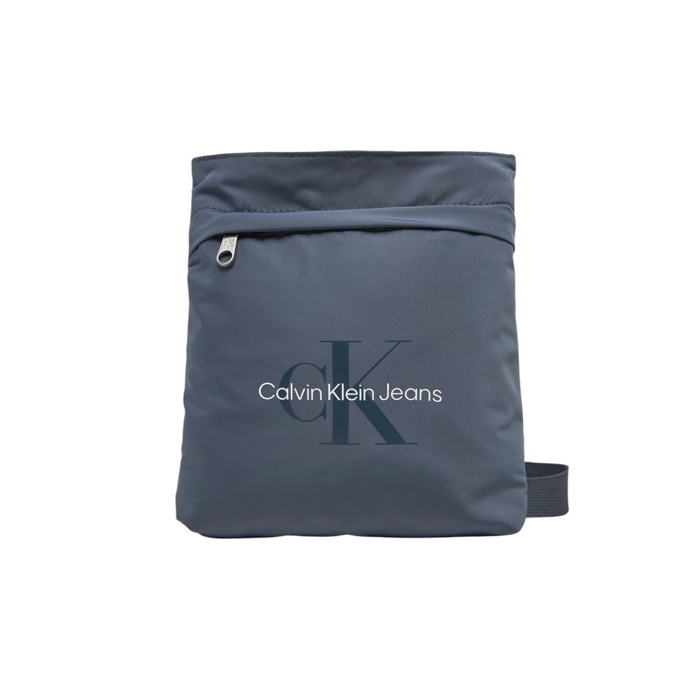 Calvin Klein Jeans Blue Recycled Polyester Messenger Bag