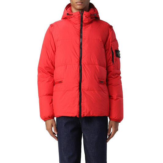 Stone Island Red Nylon Jacket