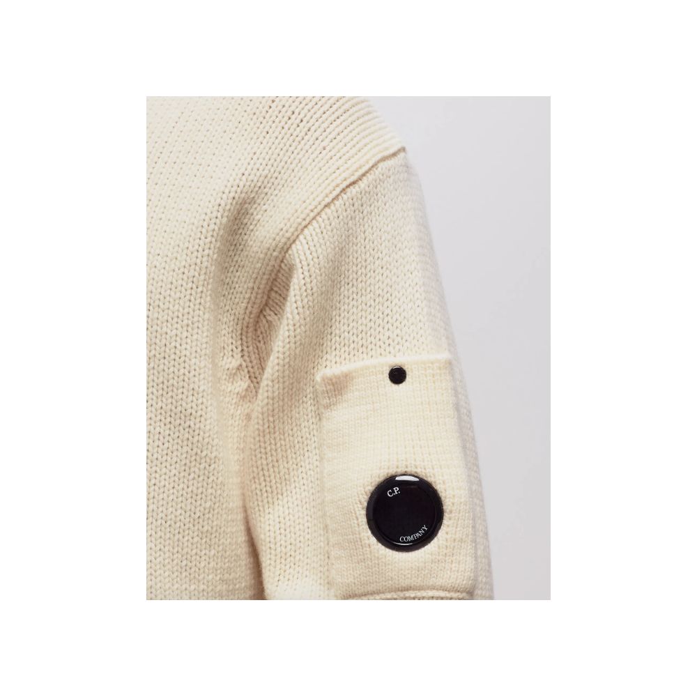 C.P. Company White Wool Sweater