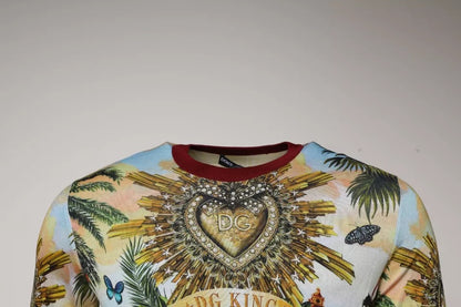 Dolce & Gabbana Multicolor Jungle DG King Pullover Sweater