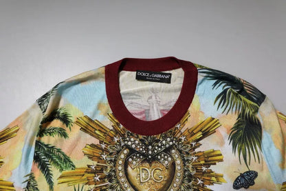 Dolce & Gabbana Multicolor Jungle DG King Pullover Sweater