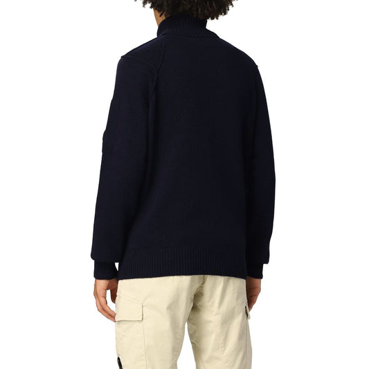 C.P. Company Blue Wool Sweater