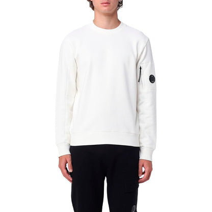 C.P. Company White Cotton Sweater