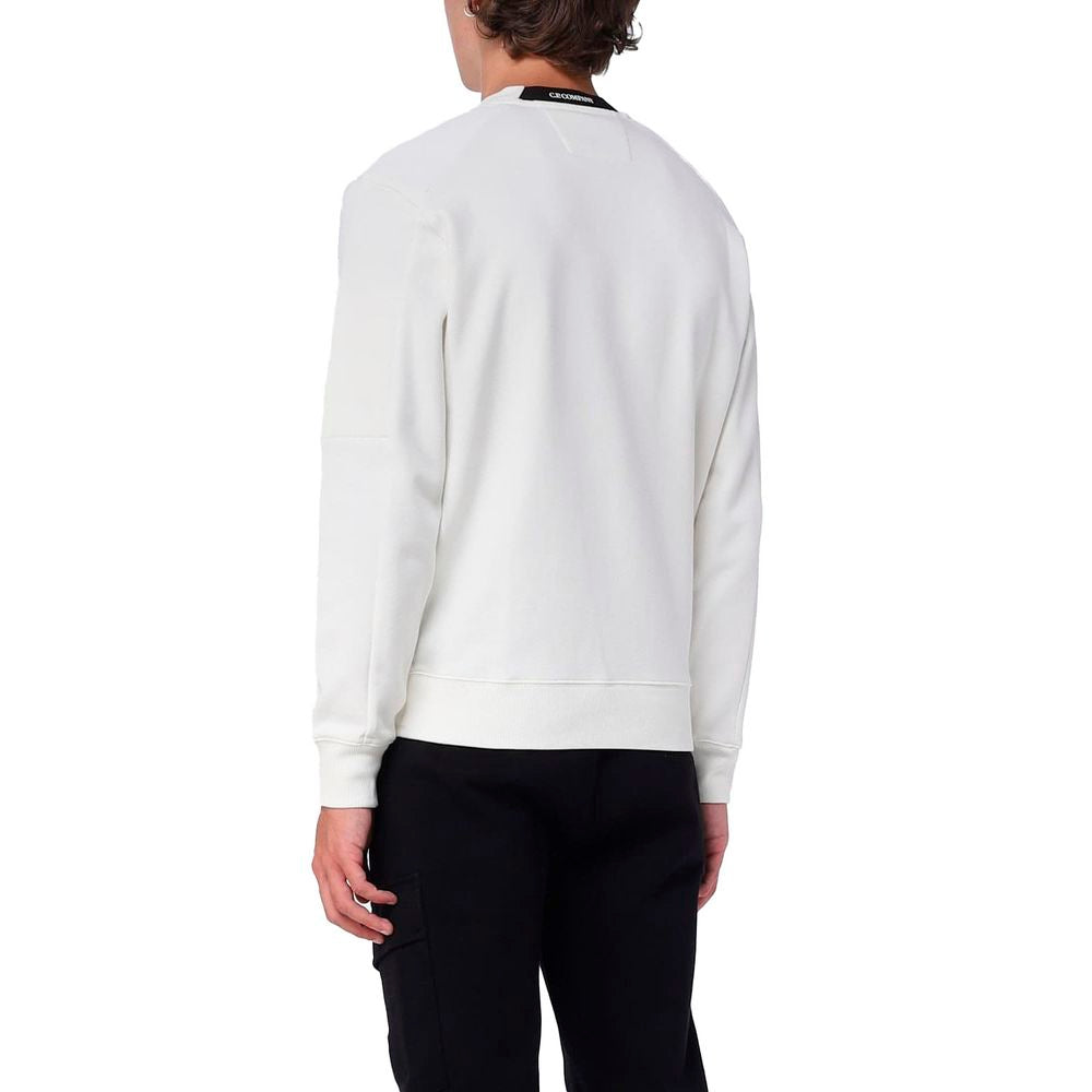 C.P. Company White Cotton Sweater