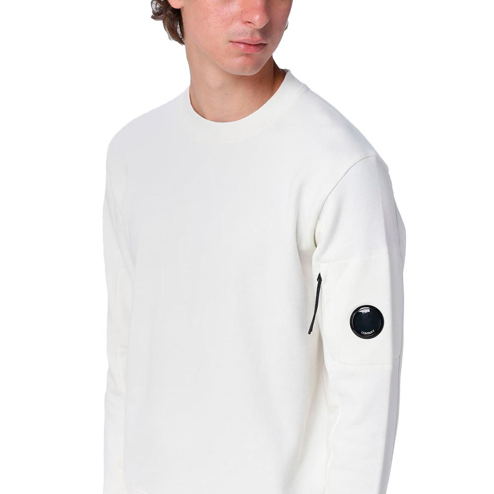 C.P. Company White Cotton Sweater