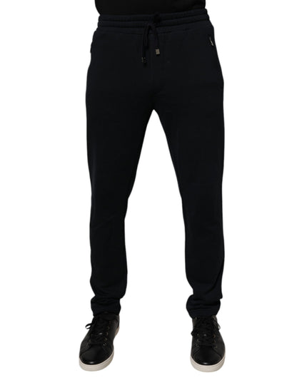 Dolce & Gabbana Black Cotton Jogger Jogging Pants