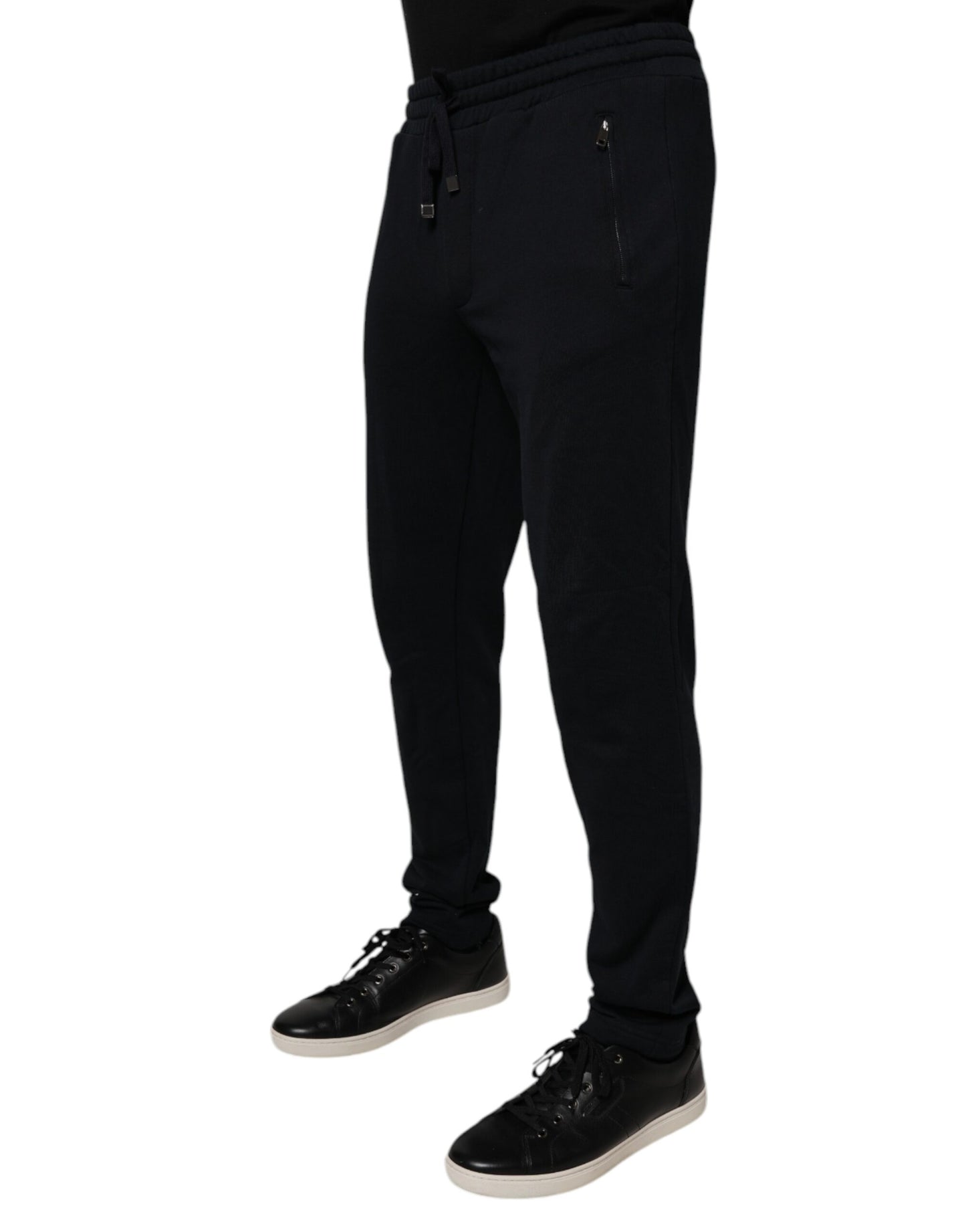 Dolce & Gabbana Black Cotton Jogger Jogging Pants