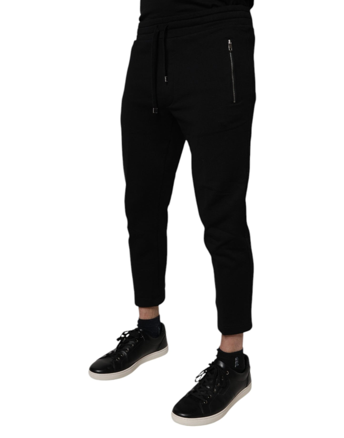 Dolce & Gabbana Black Cotton Jogger Jogging Pants