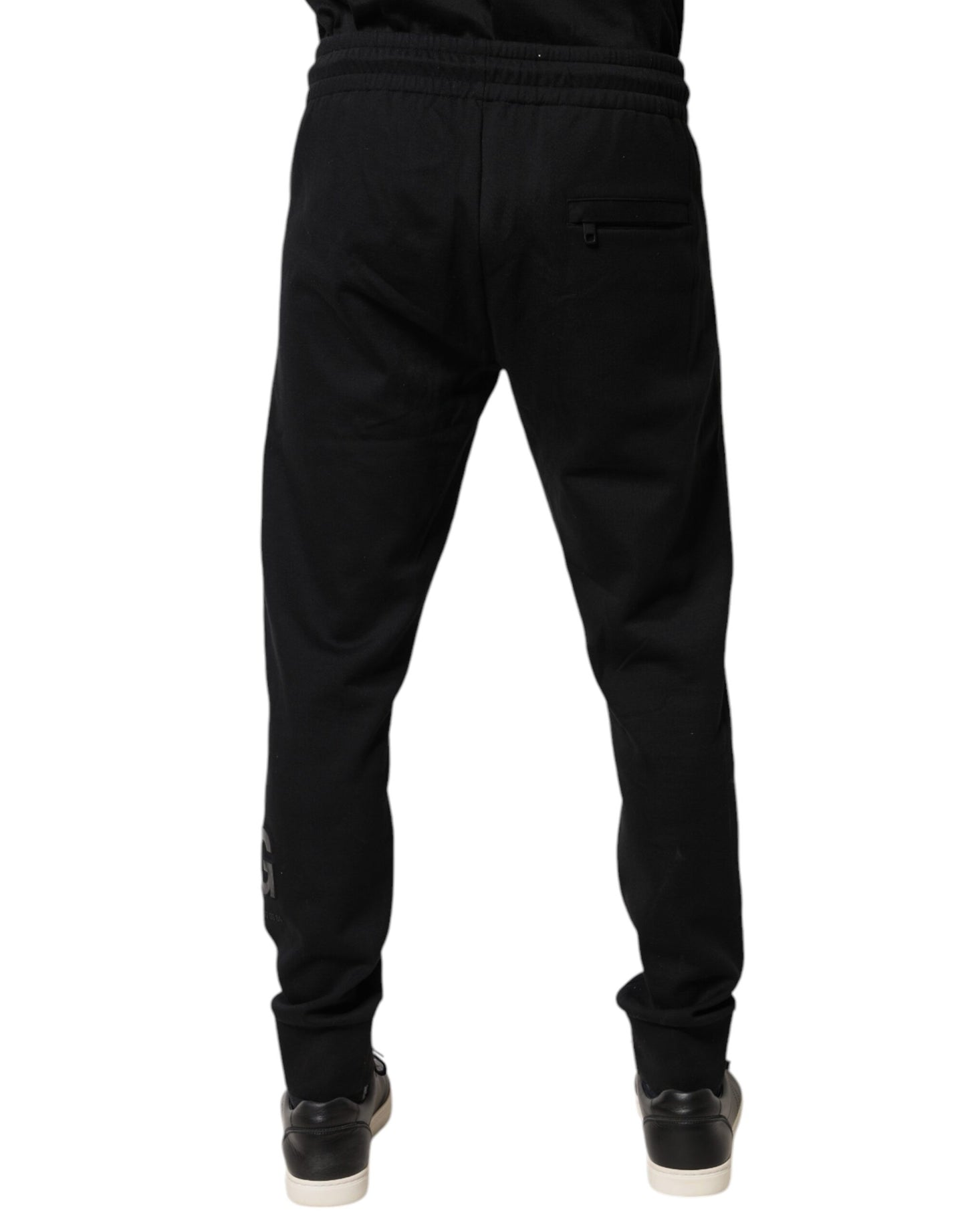 Dolce & Gabbana Black Cotton Jogger Jogging Pants