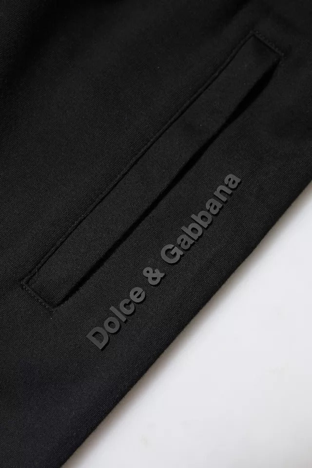 Dolce & Gabbana Black Cotton Jogger Jogging Pants