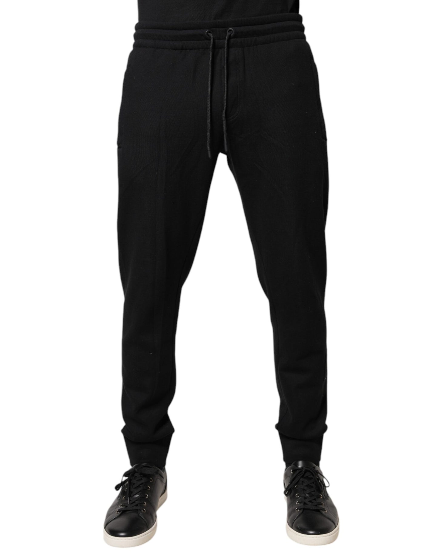 Dolce & Gabbana Black Cotton Jogger Jogging Pants