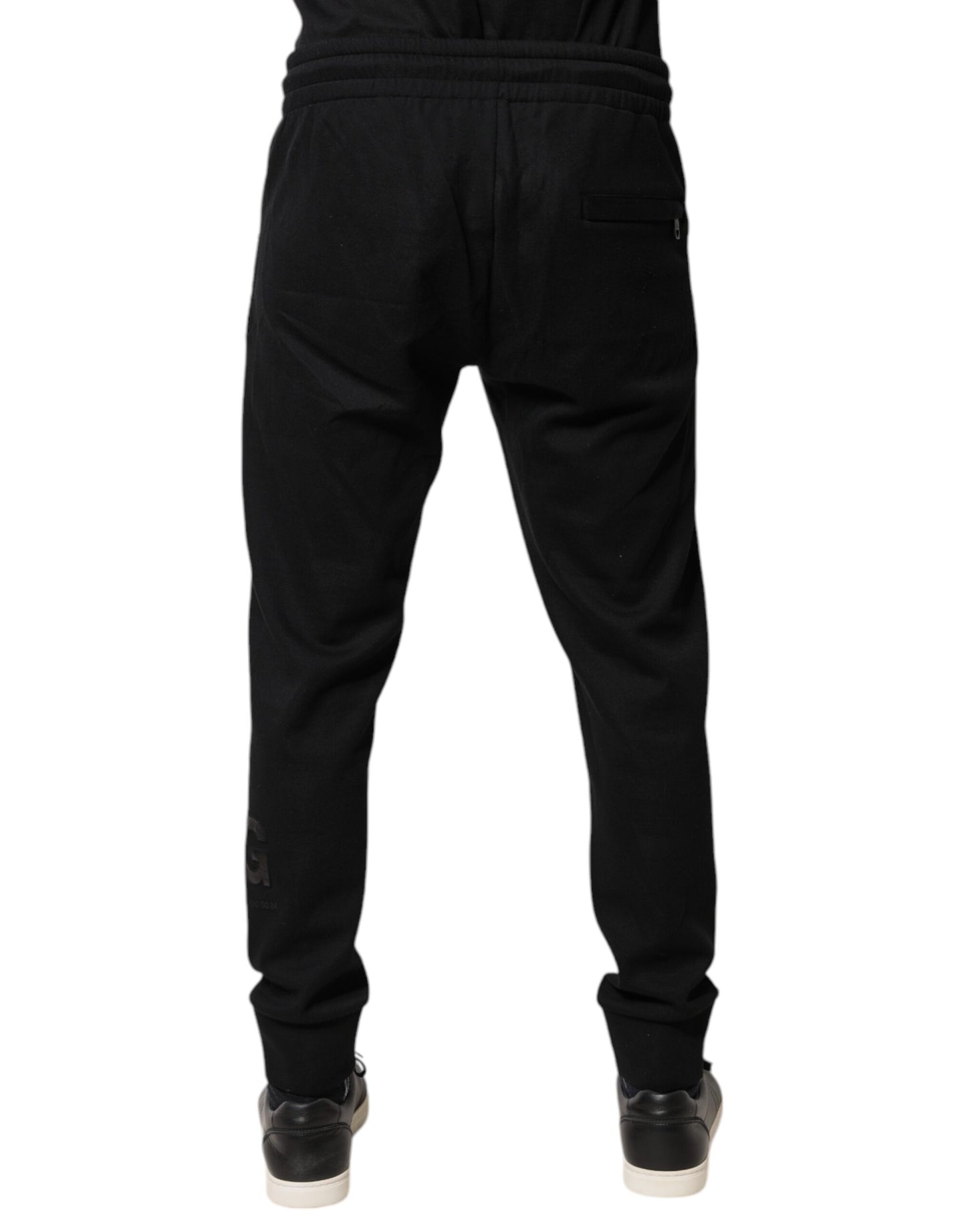 Dolce & Gabbana Black Cotton Jogger Jogging Pants