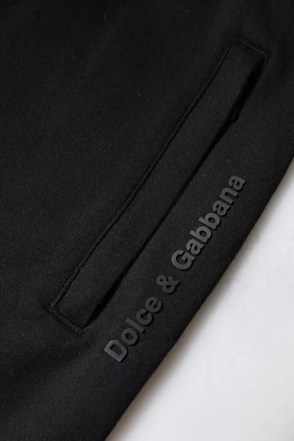 Dolce & Gabbana Black Cotton Jogger Jogging Pants