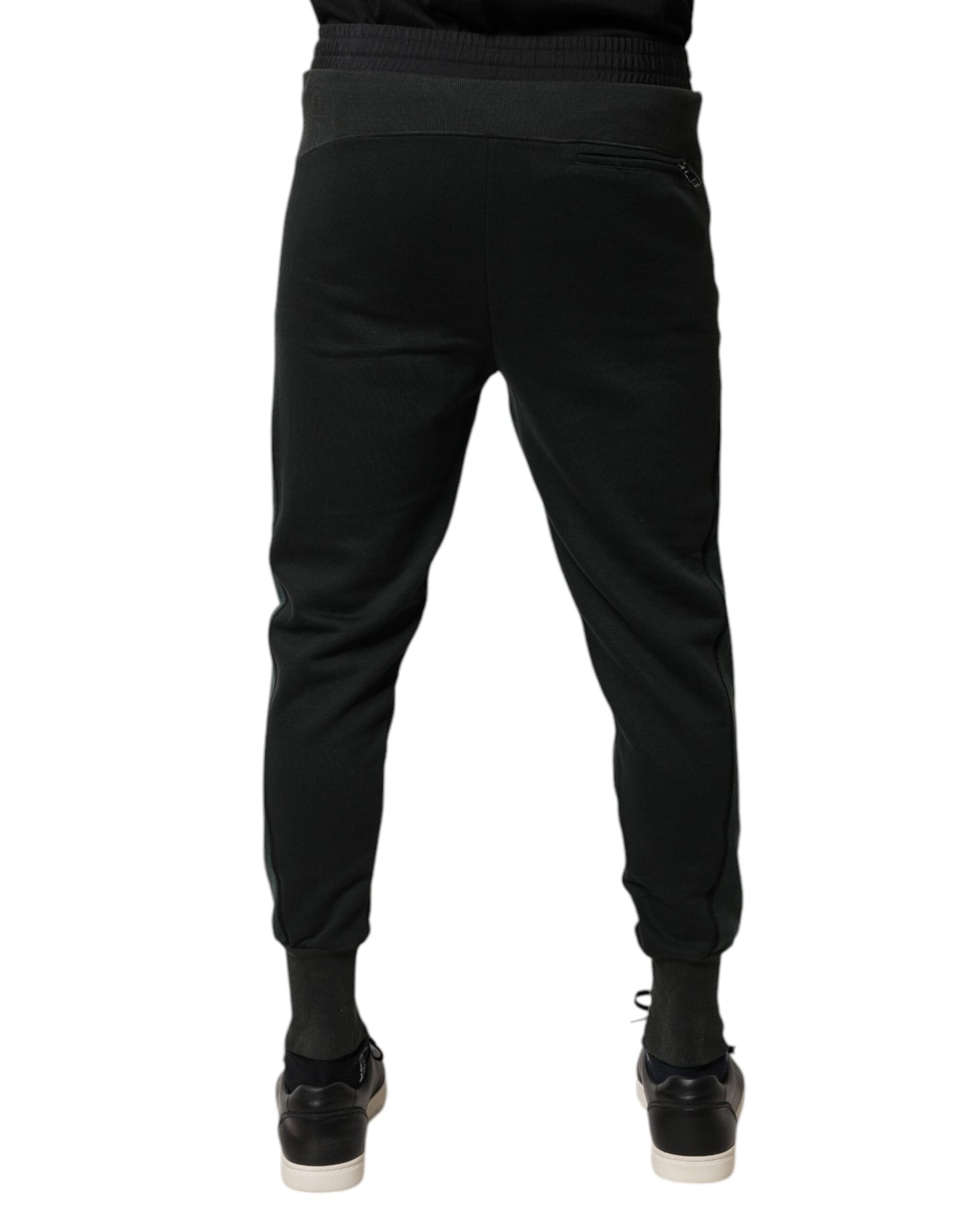 Dolce & Gabbana Black Cotton Blend Jogger Sweatpants Pants