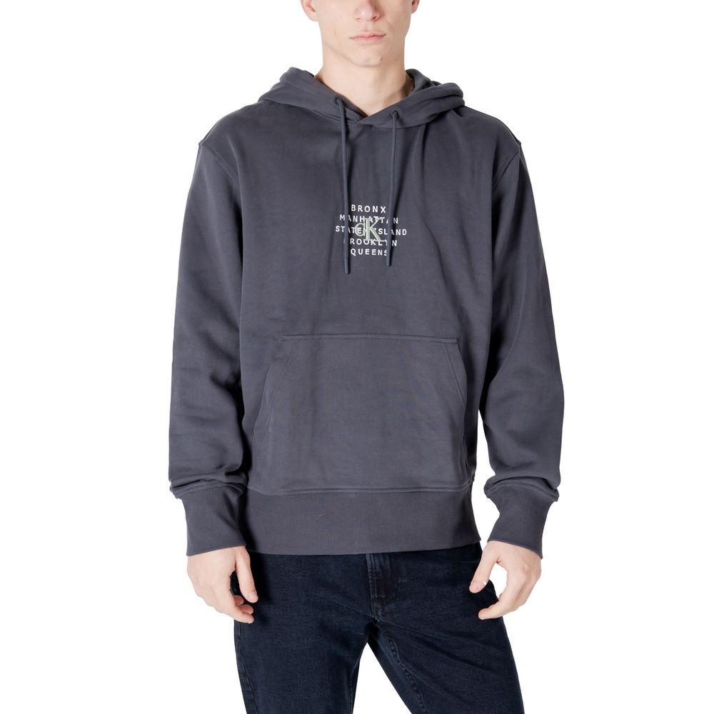 Calvin Klein Jeans Gray Cotton Hoody