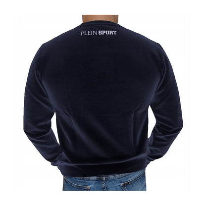 Plein Sport Blue Cotton Sweater