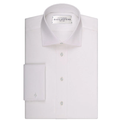 Ballantyne White White Cotton Material Shirt