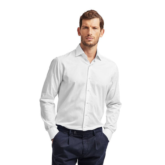 Ballantyne White White Cotton Material Shirt