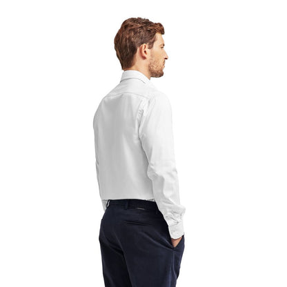 Ballantyne White White Cotton Material Shirt