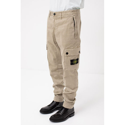 Stone Island Green Cotton Jeans & Pant