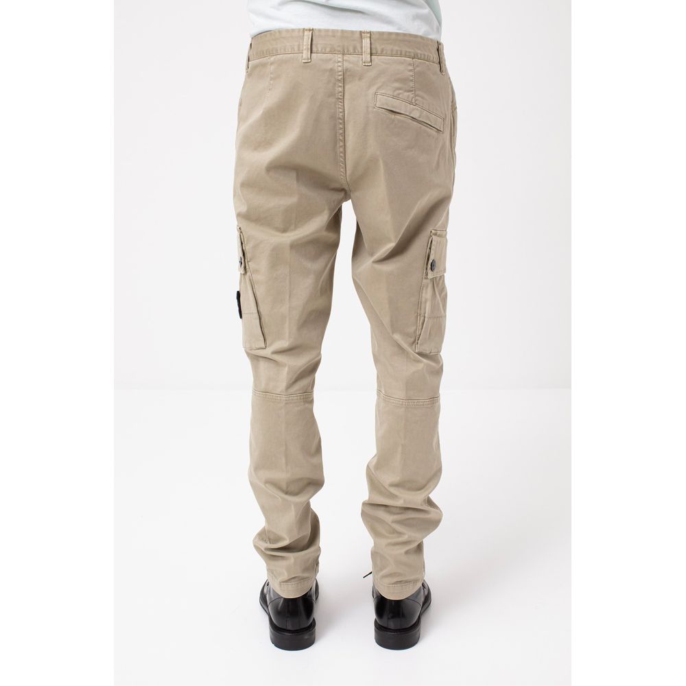 Stone Island Green Cotton Jeans & Pant