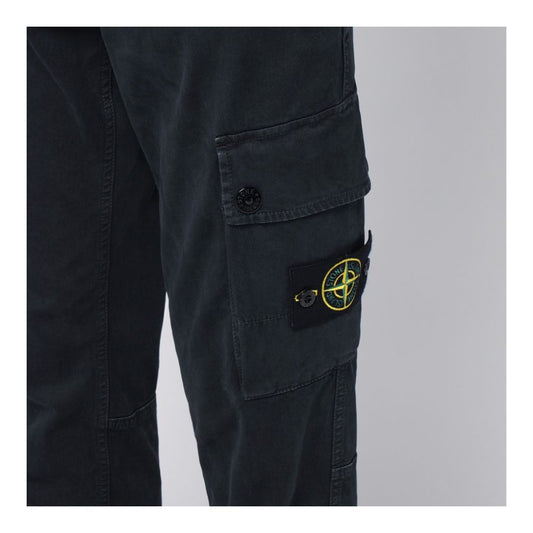 Stone Island Blue Cotton Jeans & Pant