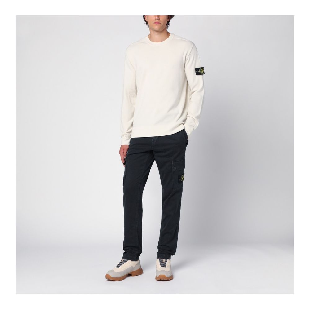 Stone Island Blue Cotton Jeans & Pant