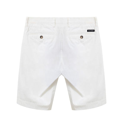 Dolce & Gabbana White Cotton Short